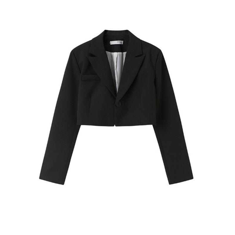 Black Short Small Suit Coat