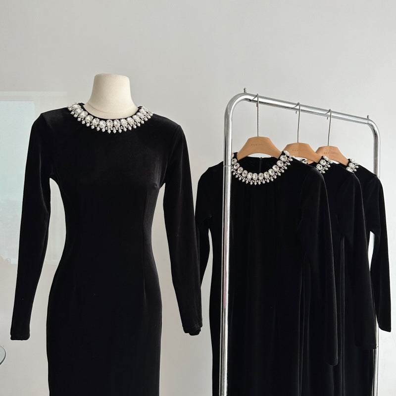 Black Velvet Style Dress