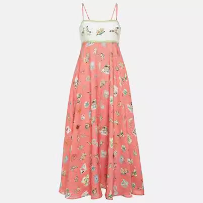 Print Oversized Swing Sling Dress