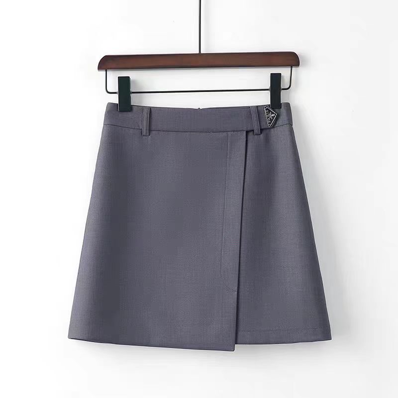 High Waist A- Line Versatile Irregular Skirt