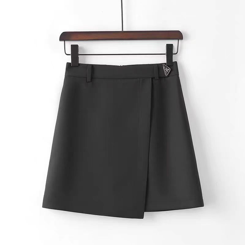 High Waist A- Line Versatile Irregular Skirt