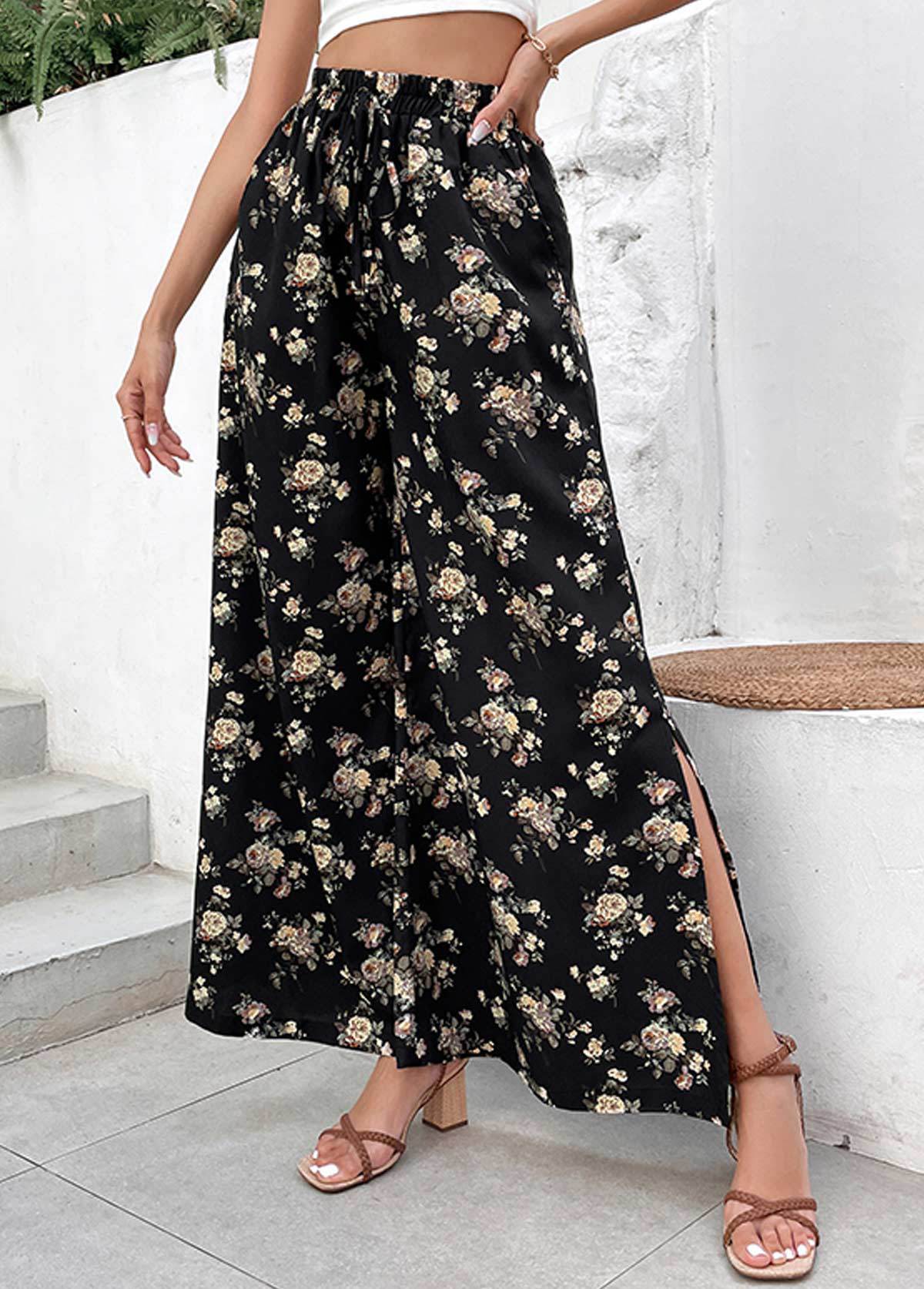 Casual Fashion Printed Wide-leg Pants