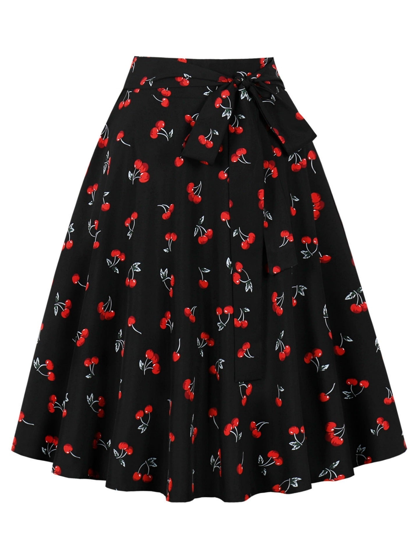 Spring Series Belt Printing Fashion Skirt