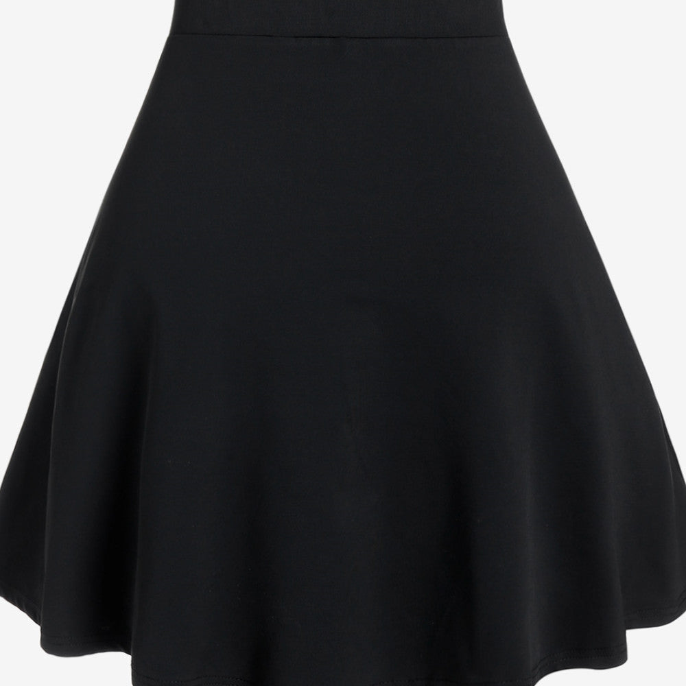 Casual Large Black Skirt